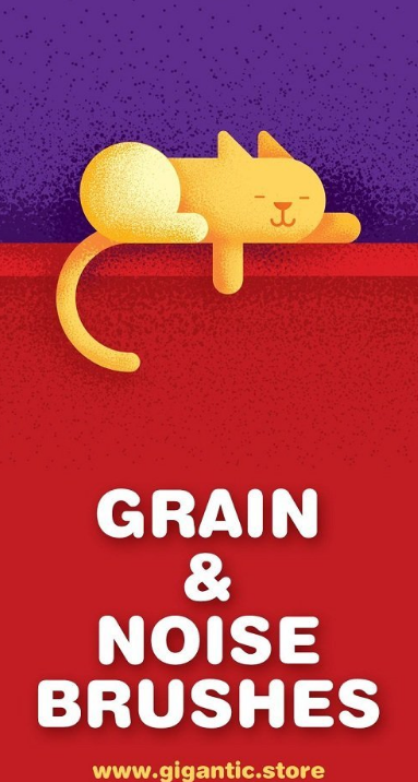 Gigantic Grain Brushes Adobe illustrator grain brushes