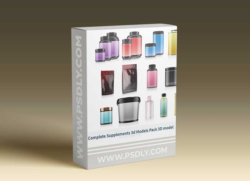 Cgtrader – Complete Supplements 3d Models Pack 3D model