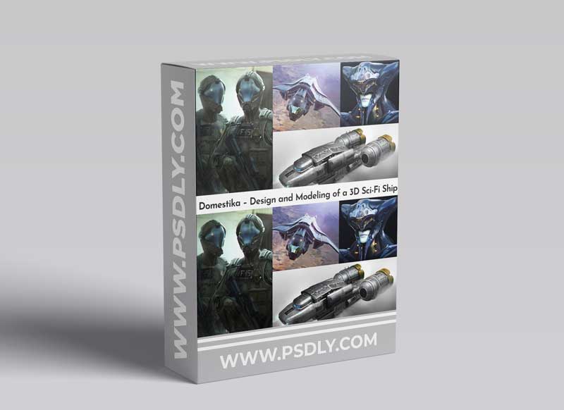 Domestika – Design and Modeling of a 3D Sci-Fi Ship