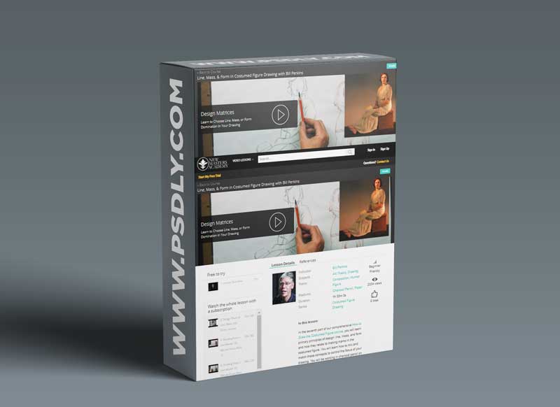 Line, Mass, & Form in Costumed Figure Drawing with Bill Perkins