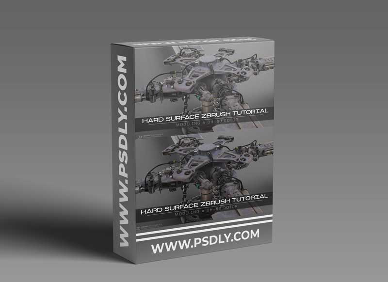 Hard Surface ZBrush Tutorial // Modeling A UH-60 Rotor