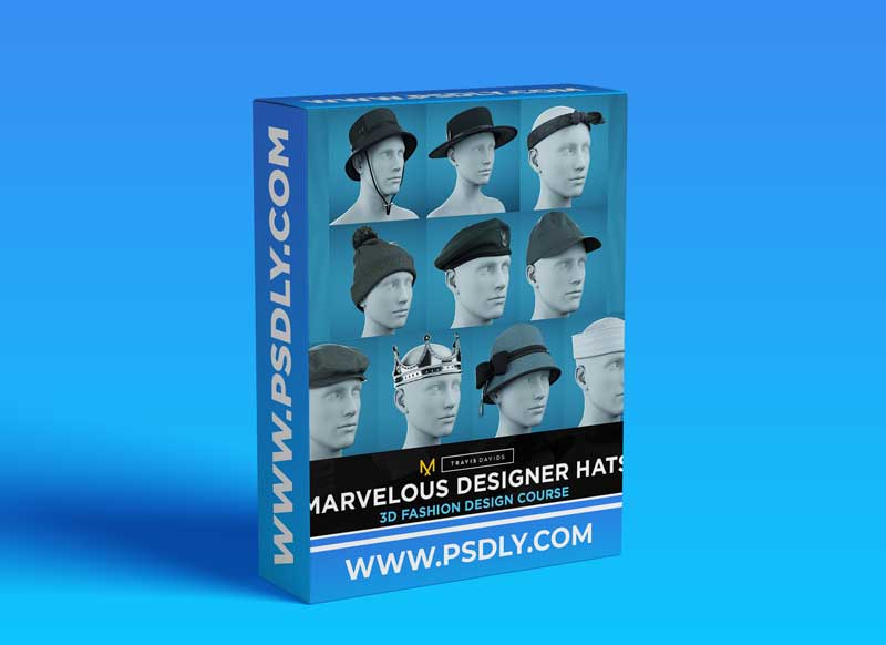 Artstation – Marvelous Designer Hats – 3D Fashion Design Course