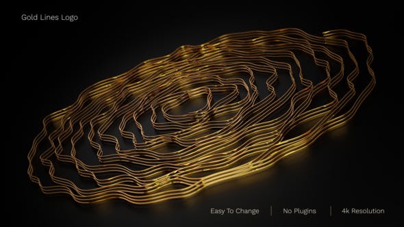 Videohive Gold Lines Logo 31530330