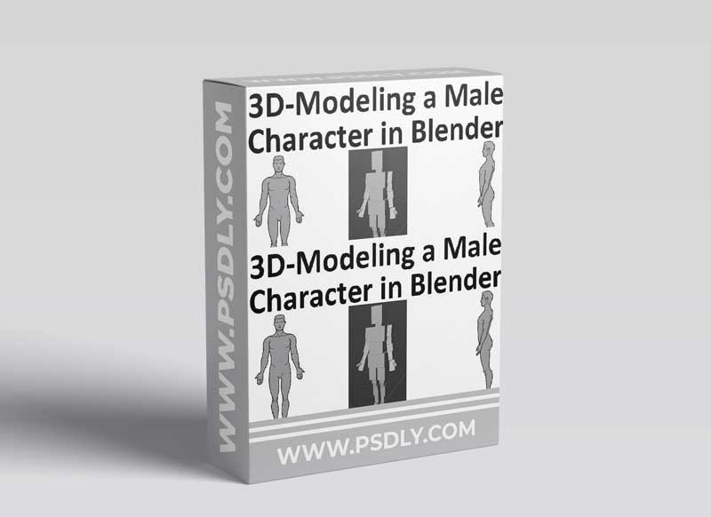 3D-Modeling a Male Character in Blender using Basic Shapes