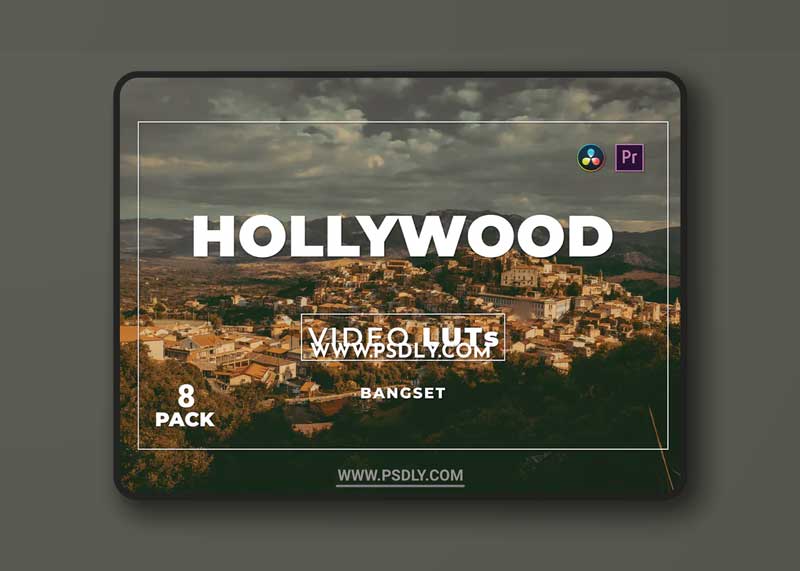 Bangset Hollywood Pack 8 Video LUTs