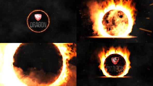 Videohive Burning Logo Reveal 32685380