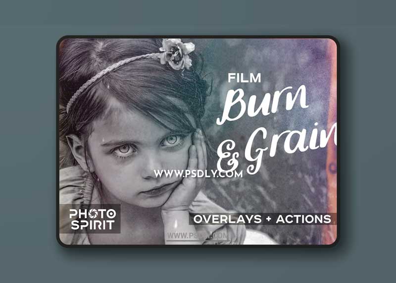 CM - Film Burn & Grain Overlay Effect 1974724