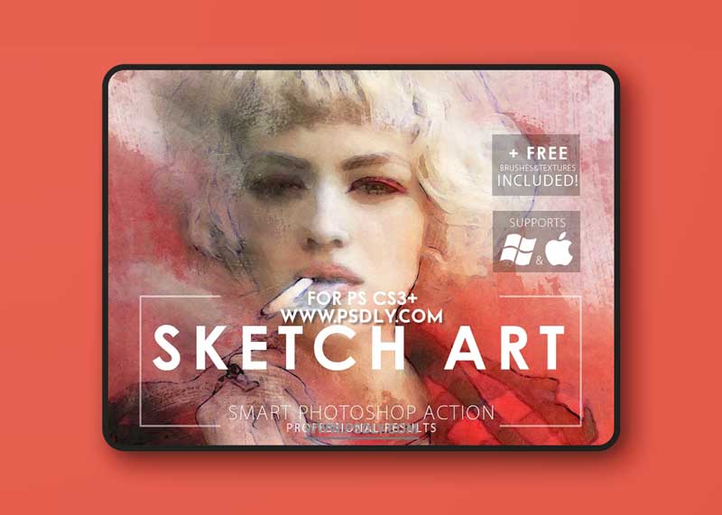 CM - Sketch Art Photoshop Action 369141