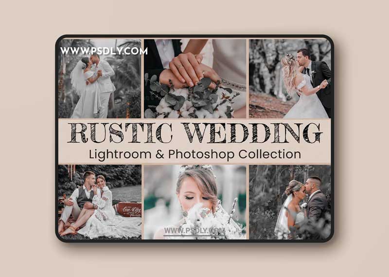 CreativeMarket - 10 Rustic Wedding Collection Preset 6193075