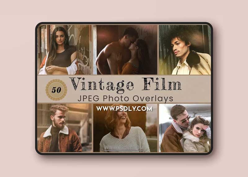 CreativeMarket - 50 Vintage Photo Overlay 6242200