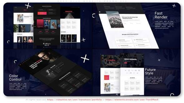Videohive Deep Blue Website Promo Z13 32695482