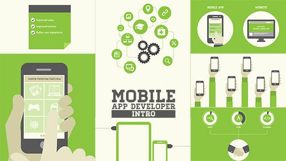 Videohive Mobile App Developer Intro 7910442