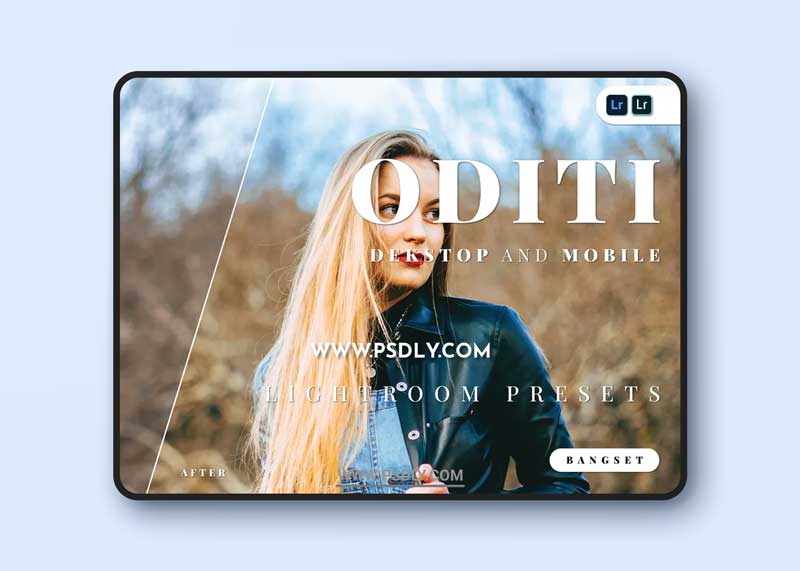 Oditi Desktop and Mobile Lightroom Preset