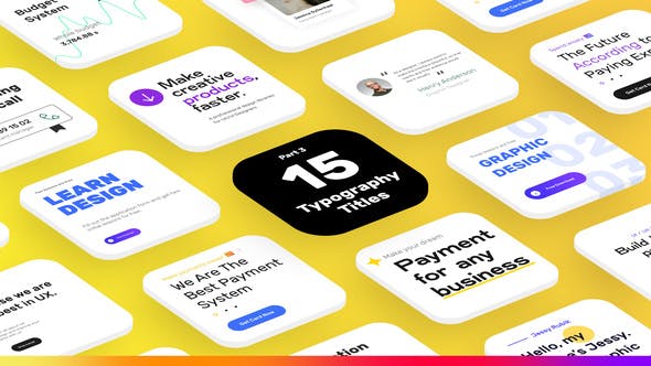 Videohive 15 Clean Typography Titles Part 3 32606763