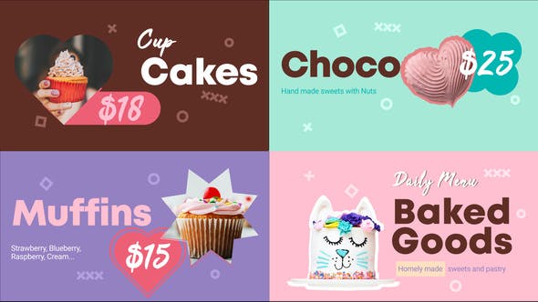 Videohive Baked Goods Menu After Effects 32527930