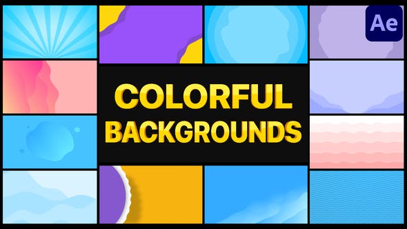 Videohive Colorful Backgrounds After Effects 32762317