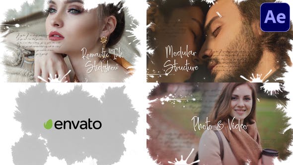Videohive Ink Slideshow After Effects 32607974