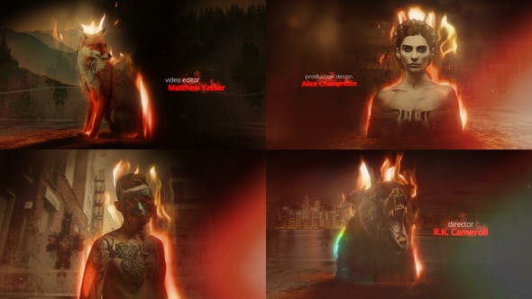 Videohive Fire Grunge Opener 27687471