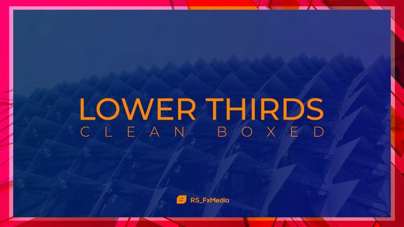Videohive Lower Thirds Clean Boxed 31846919