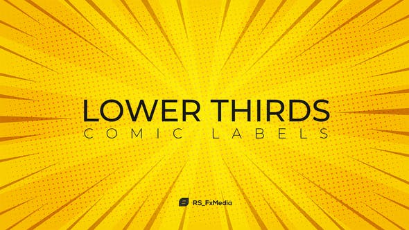 Videohive Lower Thirds Comic Labels 31714120