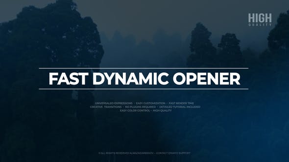 Videohive Fast Dynamic Opener 22992395