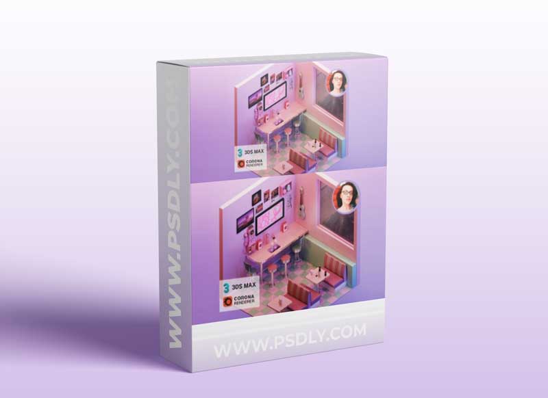 Render an Isometric Retro Diner