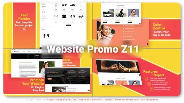 Videohive Website Promo Z11 32546080