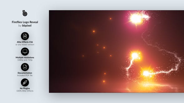 Videohive Fireflies Logo Reveal 32613623