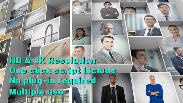 Videohive 3D Mosaic Corporate Logo 19586071