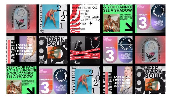 Videohive Typography abstract post 32623477