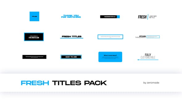 Videohive Fresh Titles 32553377