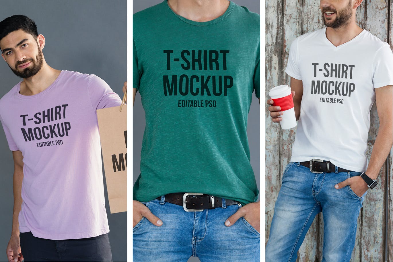 Multicolor T-shirt Mockup