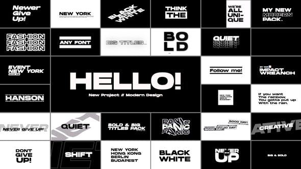 Videohive Big Titles After Effects 32902442