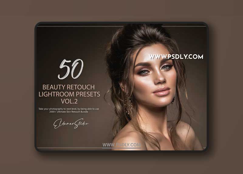 50 Beauty Retouch Lightroom Presets - Vol. 2