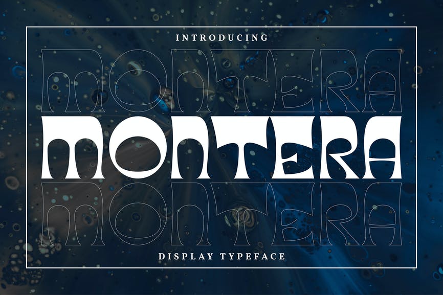 Montera Display Typeface Font