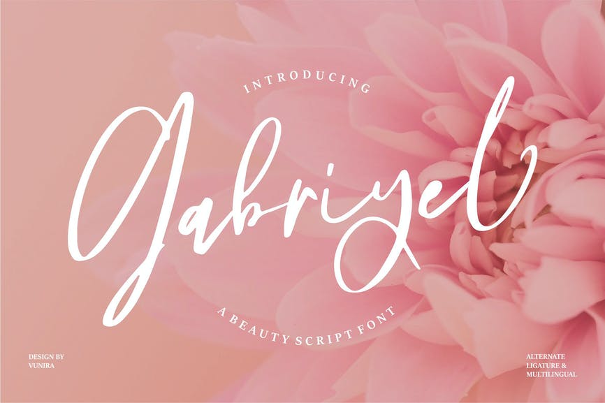 Gabriyel A Beauty Script Font