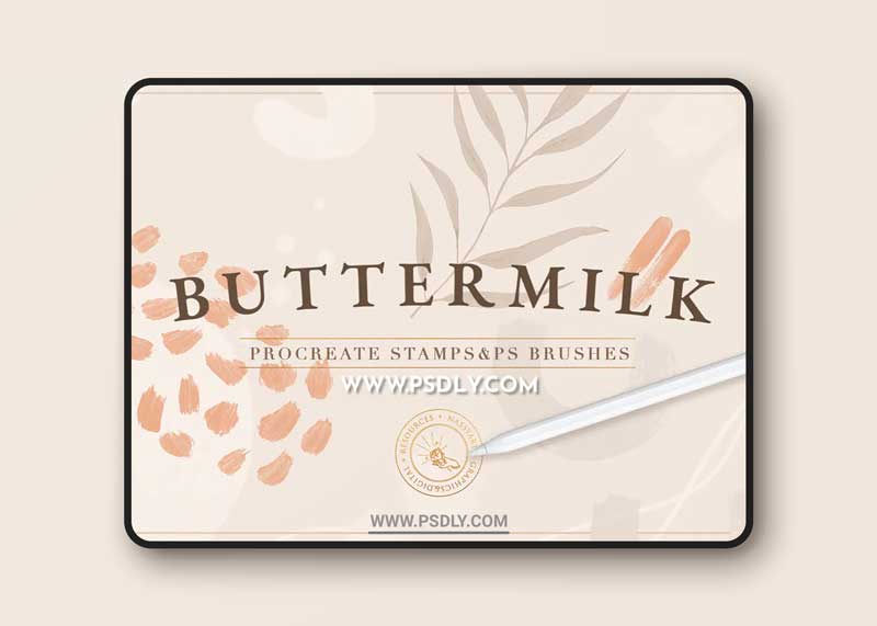 90 Procreate Stamps & Photoshop Brushes