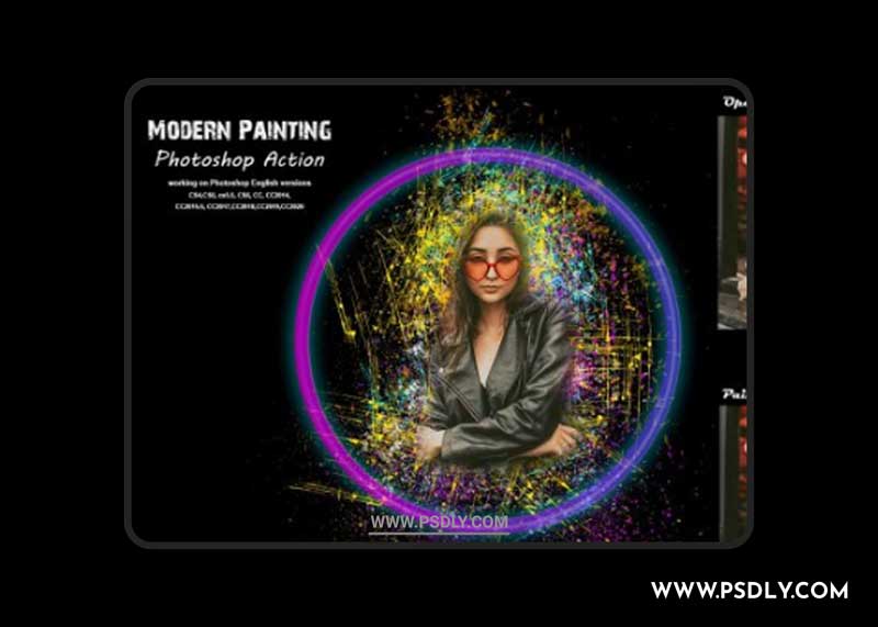 CreativeMarket - Modern Painting Photoshop Action 5383121