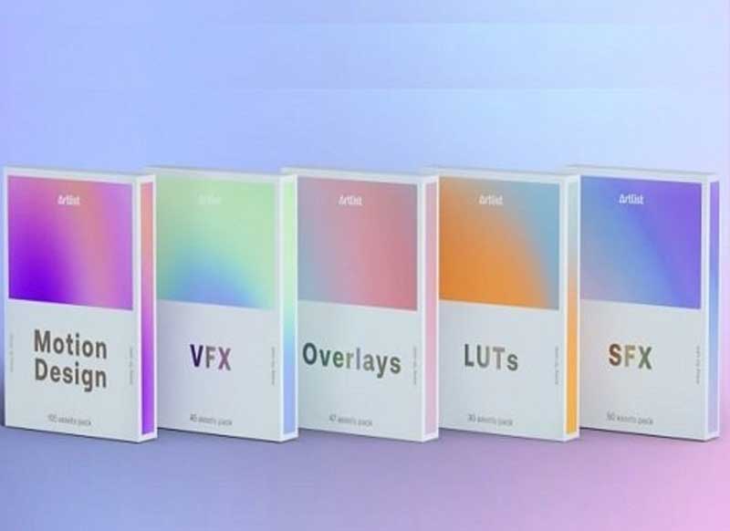 Artgrid & Artlist 250+ Creative Assets Creator Pack