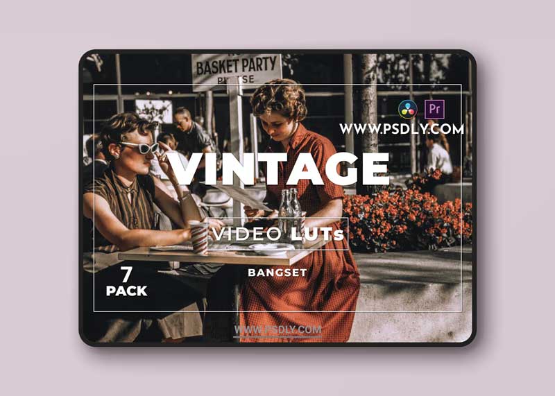 Bangset Vintage Pack 7 Video LUTs
