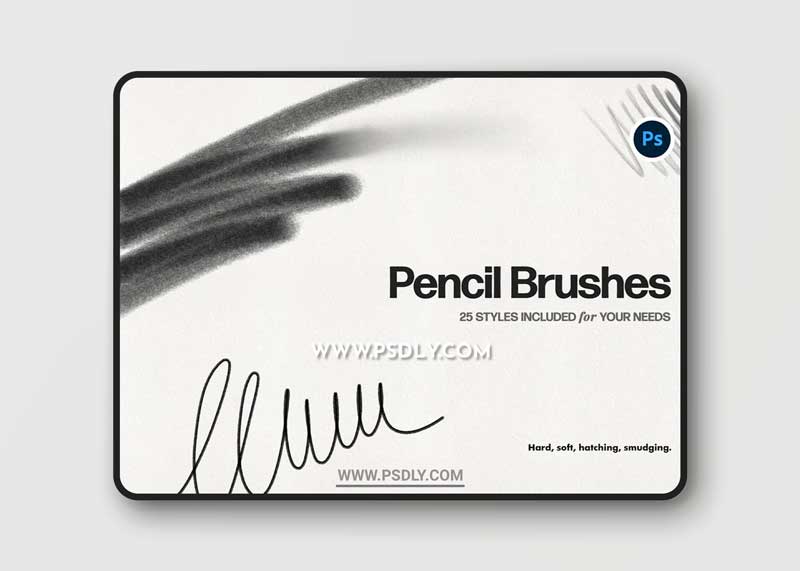 Basic Pencil Photoshop Brushes