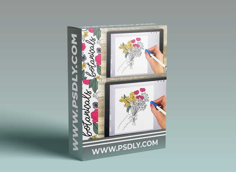 Botanical Illustrations on Your iPad in Procreate + 15 Free Procreate Brushes