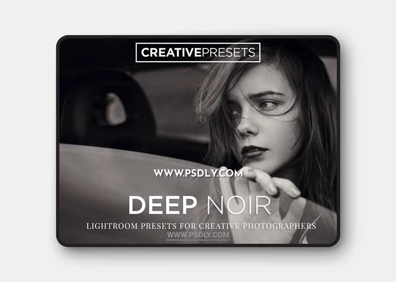 CM - Deep Noir B&W Lightroom Presets 2043083