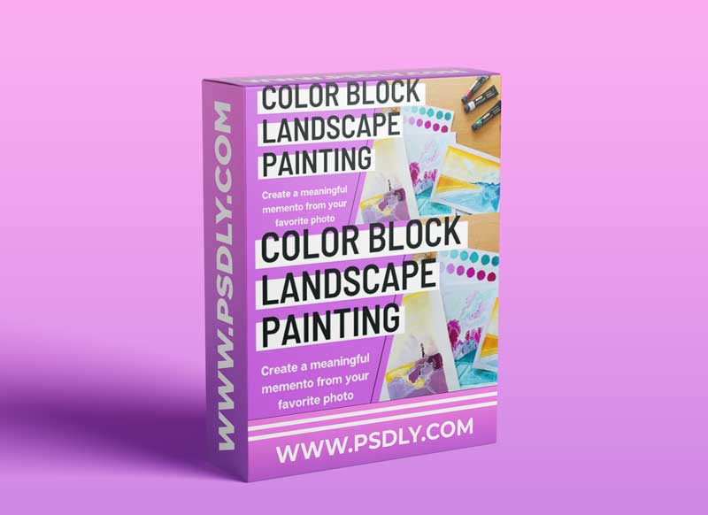 Color Block Landscape Painting: Create a meaningful memento from your favorite photo