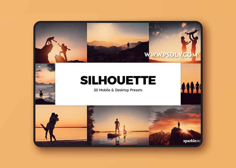 CreativeMarket - 20 Silhouette Lightroom Presets & LUTs 6258631