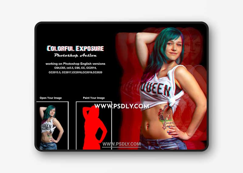 CreativeMarket - Colorful Exposure Photoshop Action 5357809