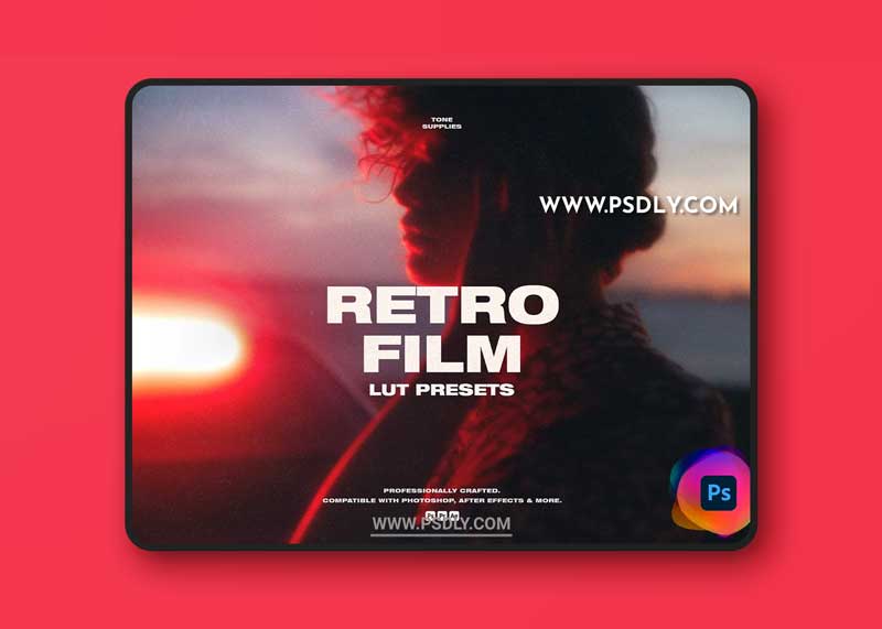 CreativeMarket - Retro Film LUT Presets Photoshop 6182608