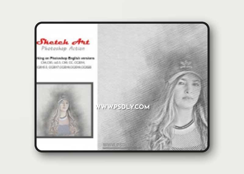 CreativeMarket - Sketch Art Photoshop Action 5244322