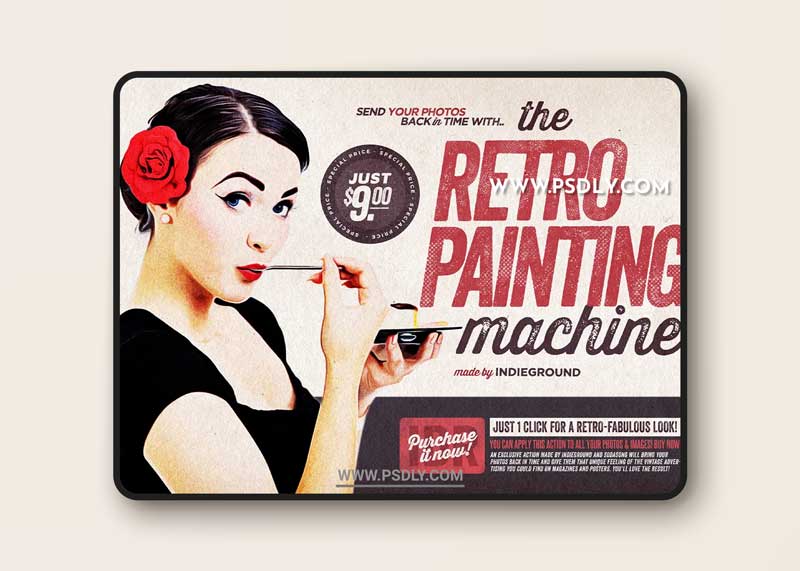 CreativeMarket - The Retro-Painting Machine 4130036