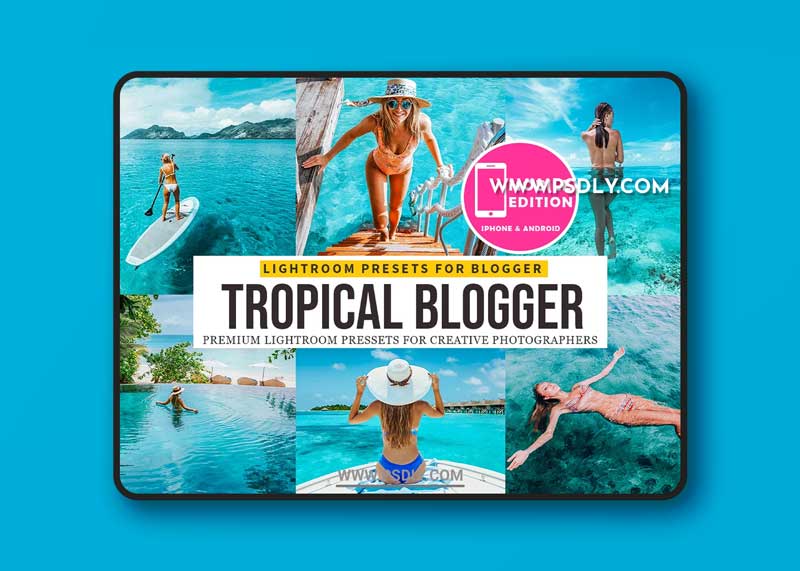 CreativeMarket - Tropical blogger Lightroom Presets 3673296